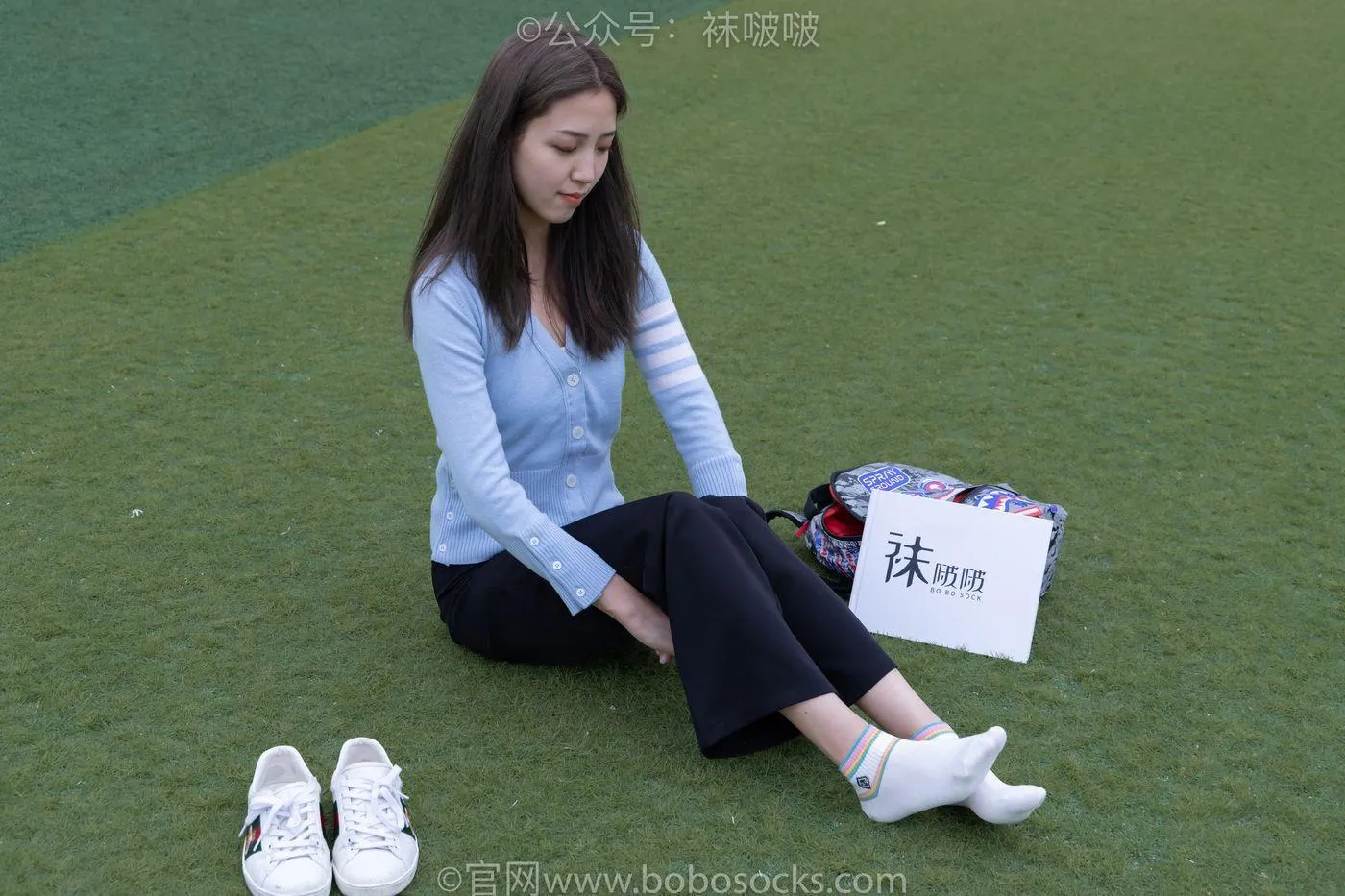 [BoBoSocks袜啵啵]NO.021 泡芙-板鞋、白棉袜、裸足 [131P]插图